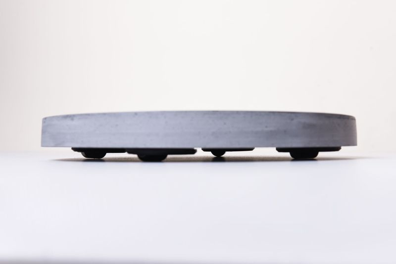 Pflanzenroller rund für Pflanzkübel MOVO Ø 28 cm Grau | 666140030121