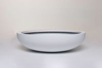 Pflanzschale Blumenschale Dekoschale Fiberglas PLANA Weiß