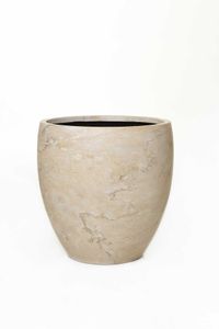 Blumentopf Fiberglas ANIRA 45x46 cm Beige