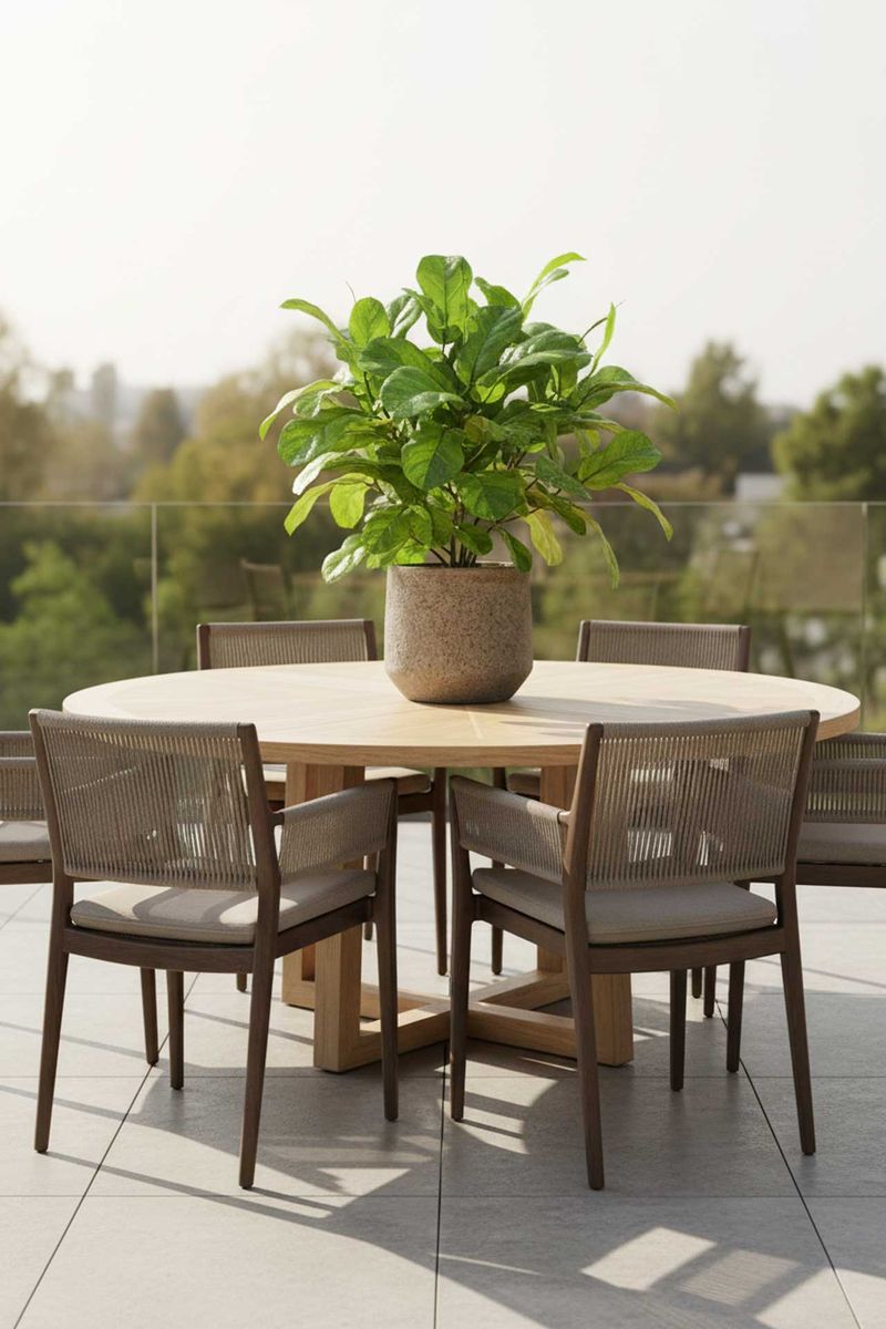 Pflanzkübel Blumentopf Fiberzement SASSO Erdgrau | 32x28 cm | 310210731528