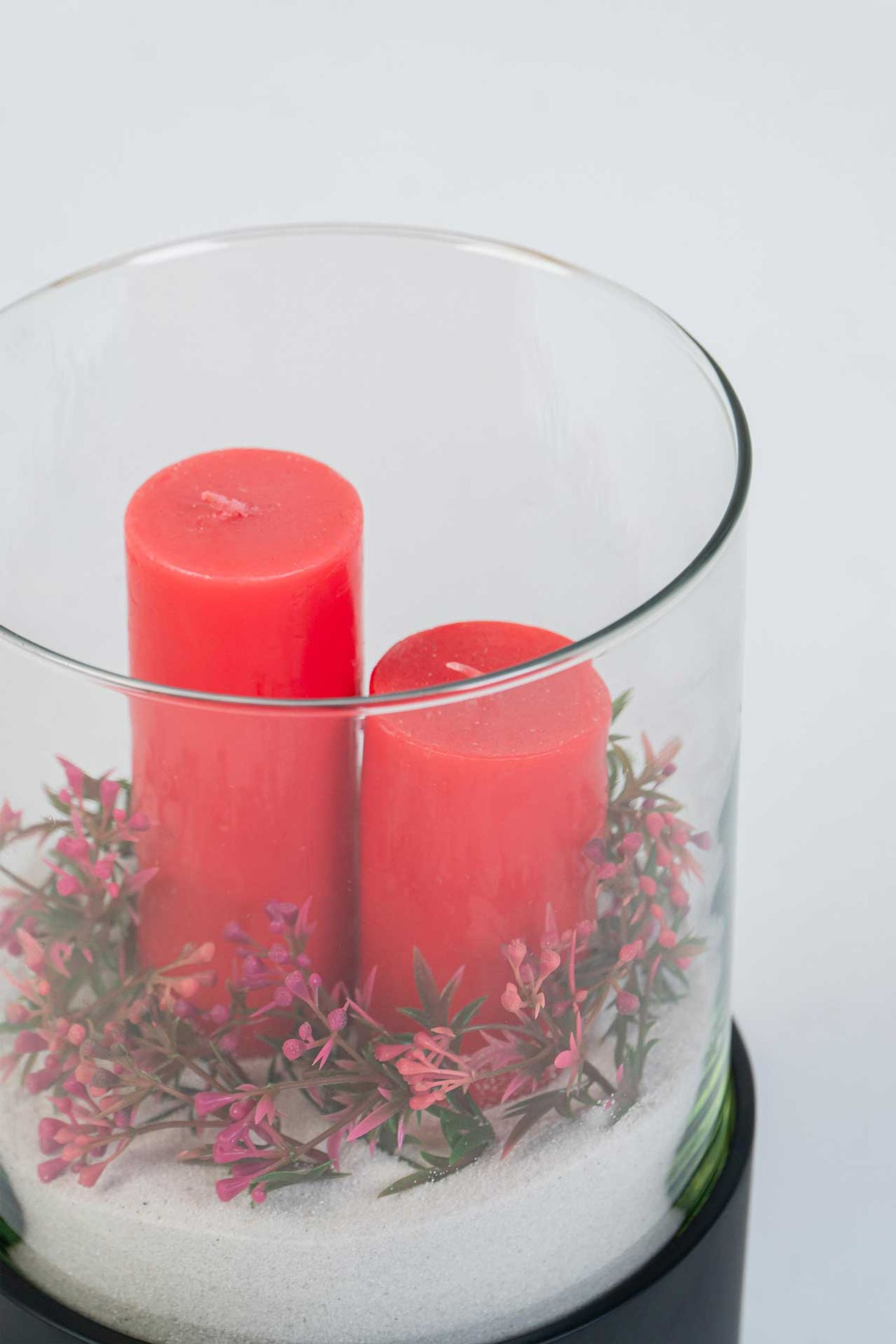 Windlicht Kerzenhalter CANDIRA rund Schwarz Matt Windlicht Kerzenhalter CANDIRA rund Schwarz Matt