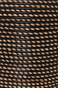 Pflanzkübel Rattan MASTELLO Schwarz Natur