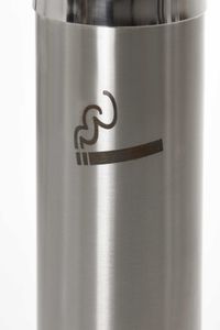Standaschenbecher Standascher Edelstahl "Fumo", Gebürstet/Poliert