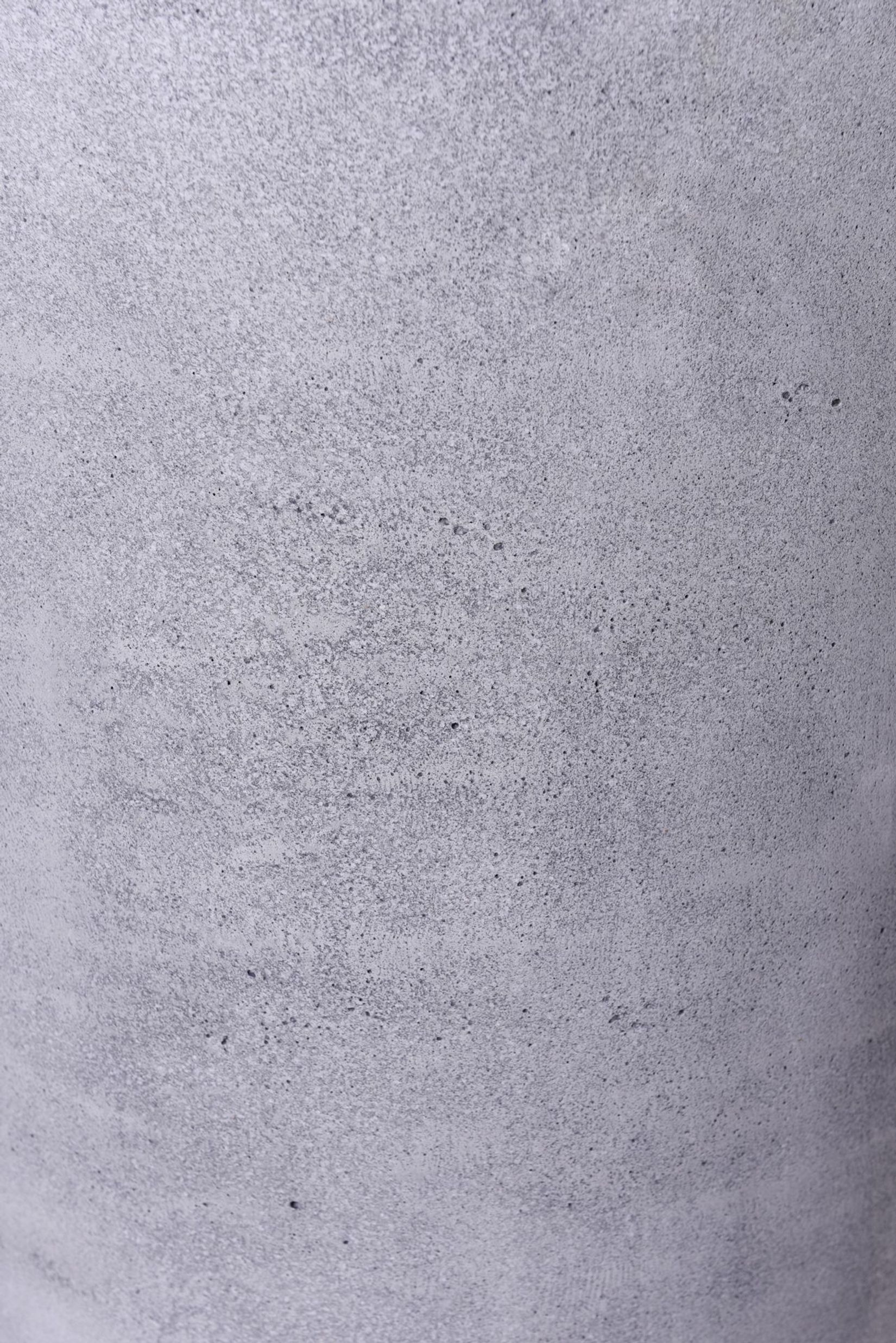 Pflanzkübel Blumenkübel Fiberglas "City", Beton-Design, Grau