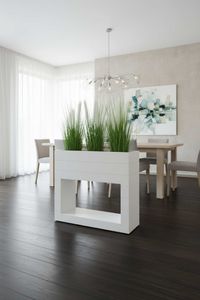 Kunstgras Kunstpflanze Pampasgras künstlich im weißen Topf PAMPAS