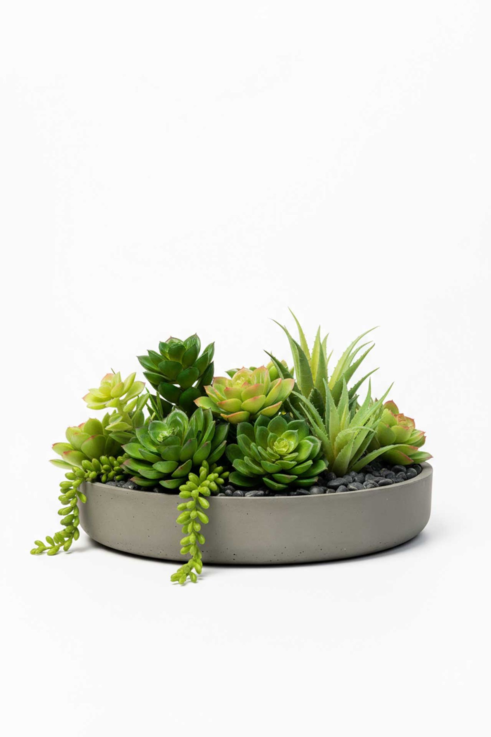 Pflanzschale Dekoschale Fiberglas ORYVEN Beton-Design Grau Pflanzschale Dekoschale Fiberglas ORYVEN Beton-Design Grau