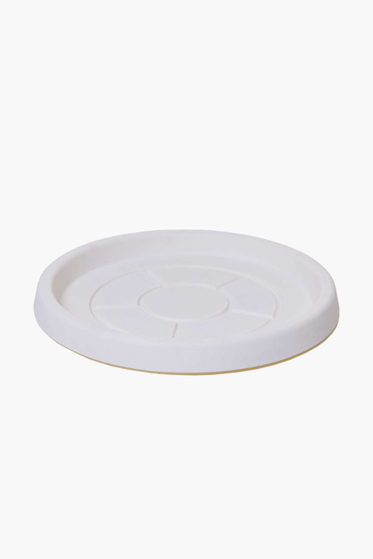 Untersetzer aus Kunststoff Rund Weiß PLATO