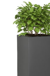 Pflanzkübel Blumenkübel Zink "Linea", Anthrazit