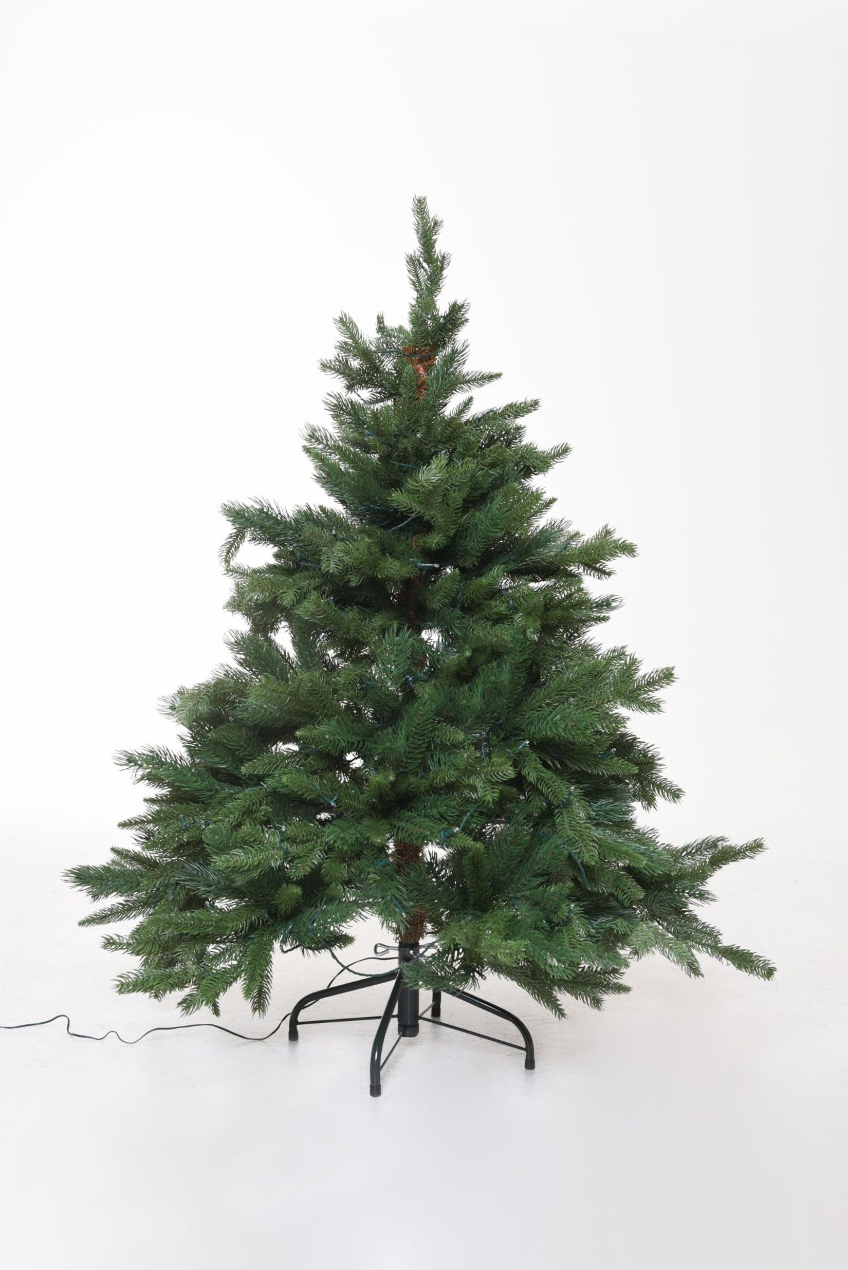 Künstlicher Premium Weihnachtsbaum Nordmanntanne LED, 120 cm hoch