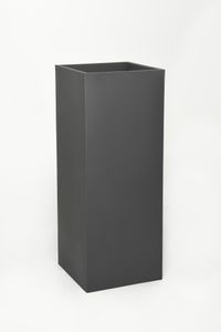 Pflanzkübel Blumenkübel Zink "Block", Anthrazit
