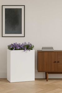 Pflanzkübel Raumteiler MDF ELEMENTO weiß matt