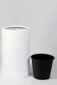 Pflanztopf Pflanzkübel Fiberglas ESTRA weiß matt