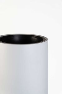 Pflanzgefäß Bodenvase SOLERIO Fiberglas Weiß Matt