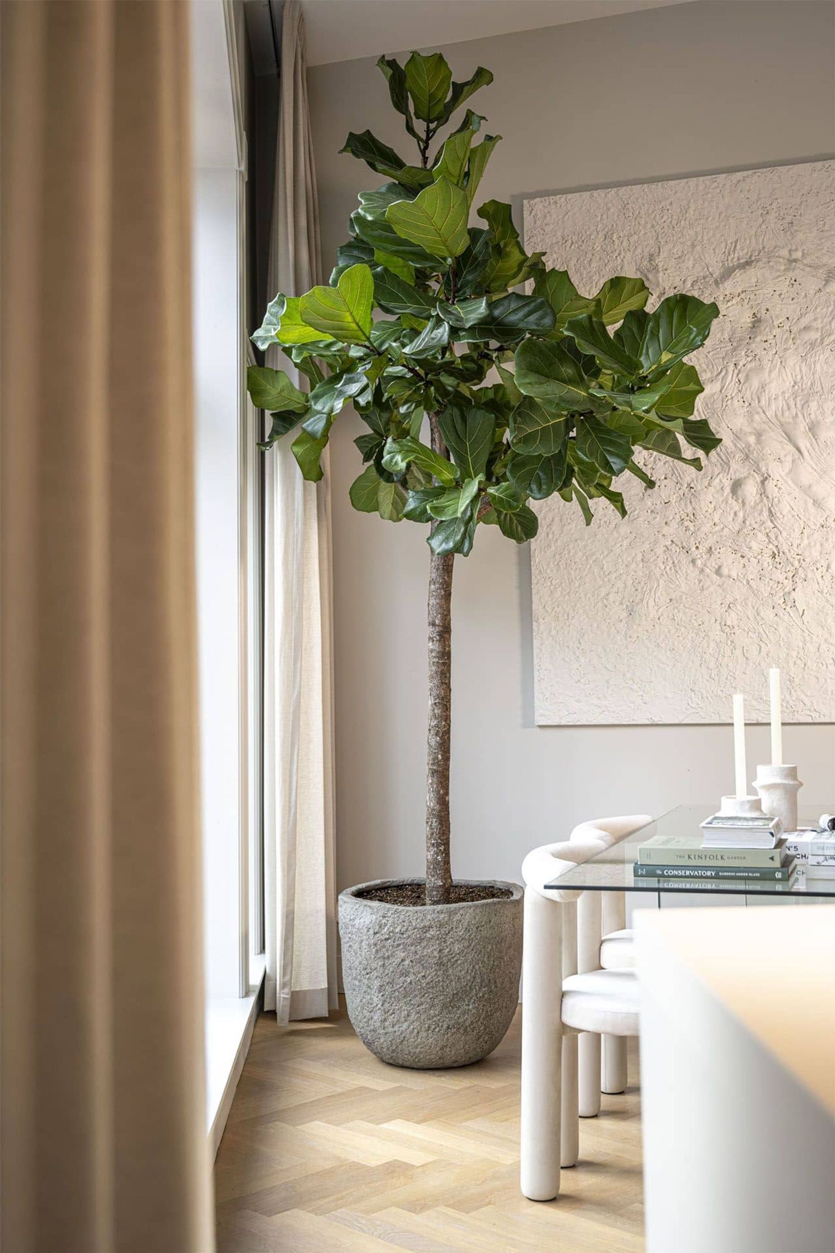 Pflanzkübel Blumentopf Fiberzement LONDA Erdgrau