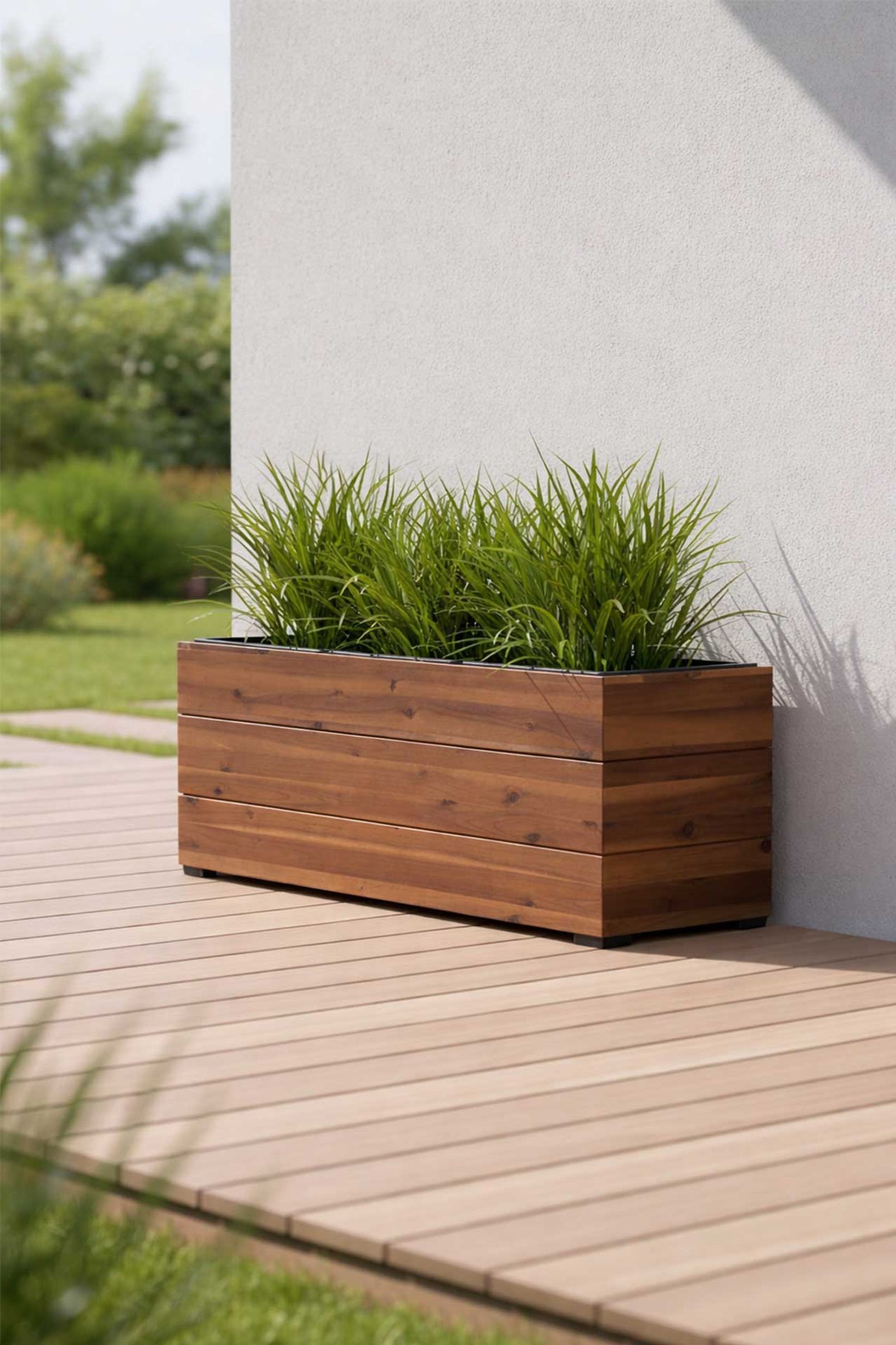 Pflanzkübel Blumenkübel Holz MAXI mit Einsatz
