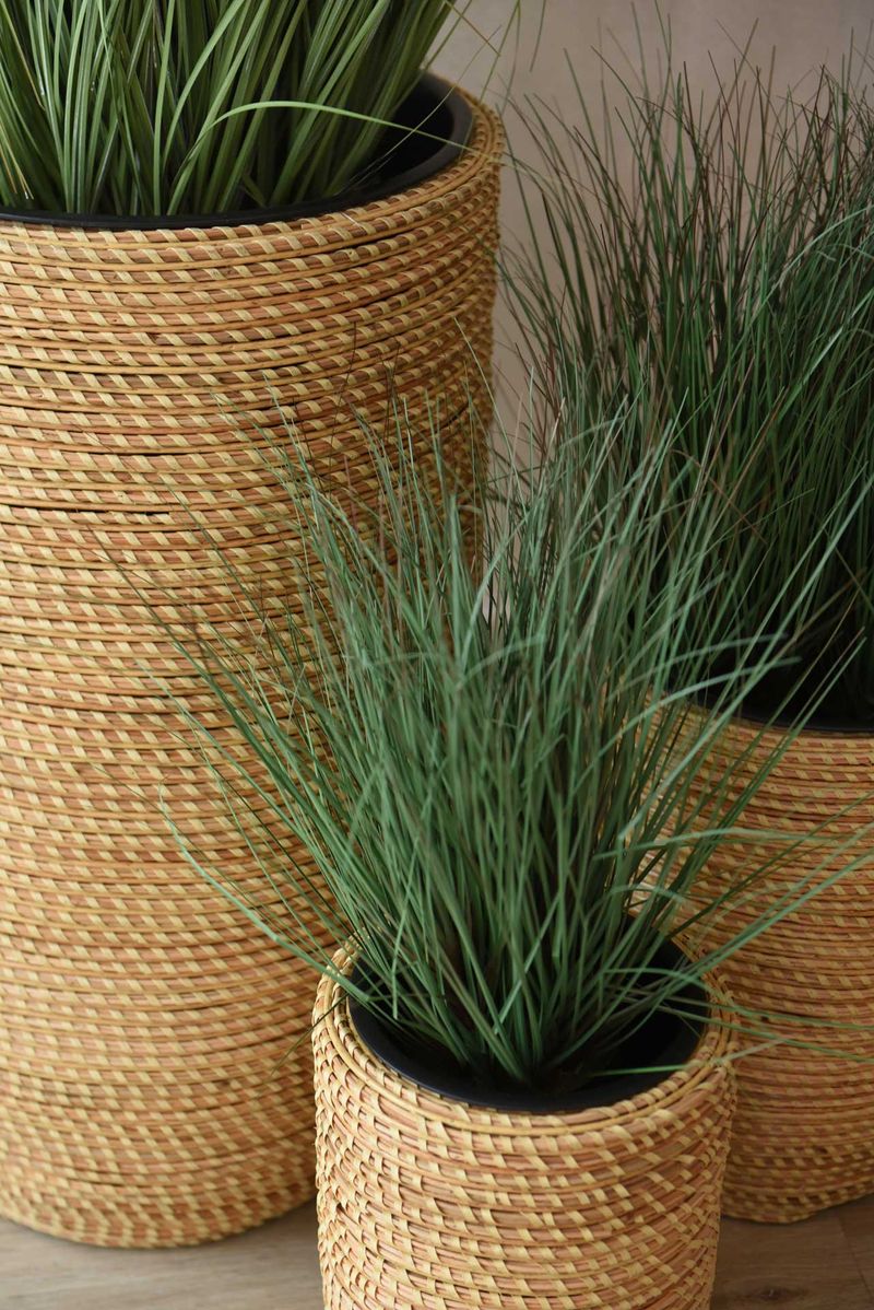 Pflanzkübel Rattan MACETA Natur | 24x32 cm | 735201353535