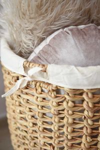 Korb Wäschekorb TINOZZA Wasserhyazinthe Natur