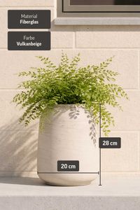 Tischvase MONTI Fiberglas 24x34 cm Beige