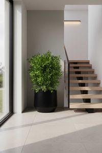 Blumentopf Pflanztopf Fiberglas NEXORA Schwarz