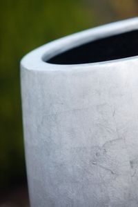 Exklusiver Pflanzkübel Fiberglas "Magnum", Silber Hochglanz