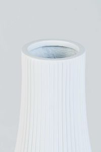 Bodenvase Fiberglas VERTIGO Weiß Matt 