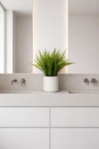 Kunstpflanze Farn im Dekotopf Kunststoff IRATZEA