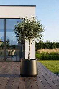 Pflanzkübel Blumentopf rund VEKRA Schwarz Matt Pflanzkübel Blumentopf rund VEKRA Schwarz Matt