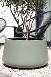 Pflanztopf Pflanzkübel Fiberglas GORDO Grau