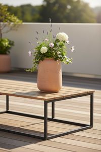 Tischvase MONTI Fiberglas 24x34 cm Orange
