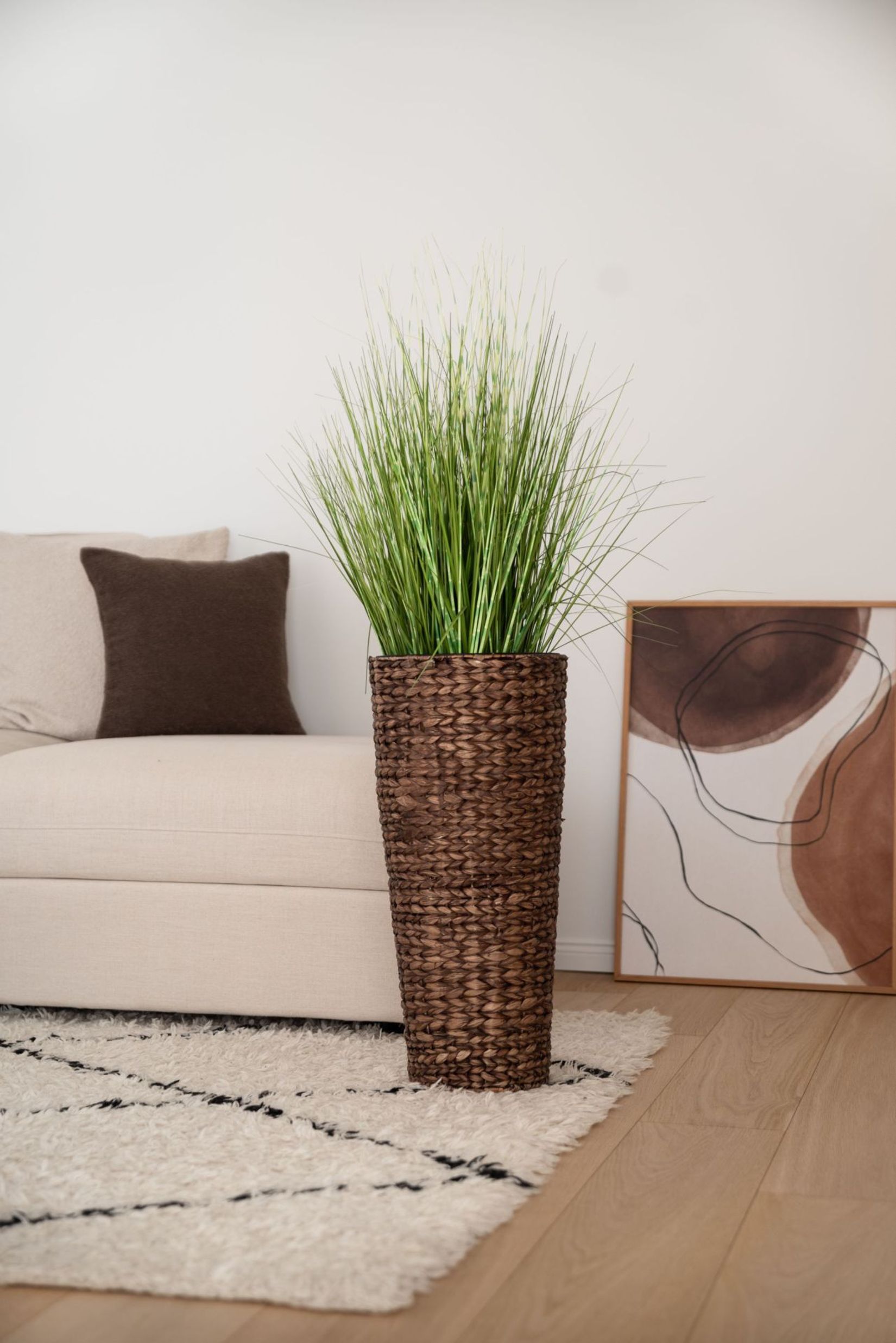 Pflanzkübel Blumenkübel Wasserhyazinthe "Classic Round", Braun