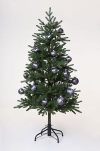 Weihnachtskugeln Weihnachtsbaumkugeln Eislack ICY 18-teilig Anthrazit