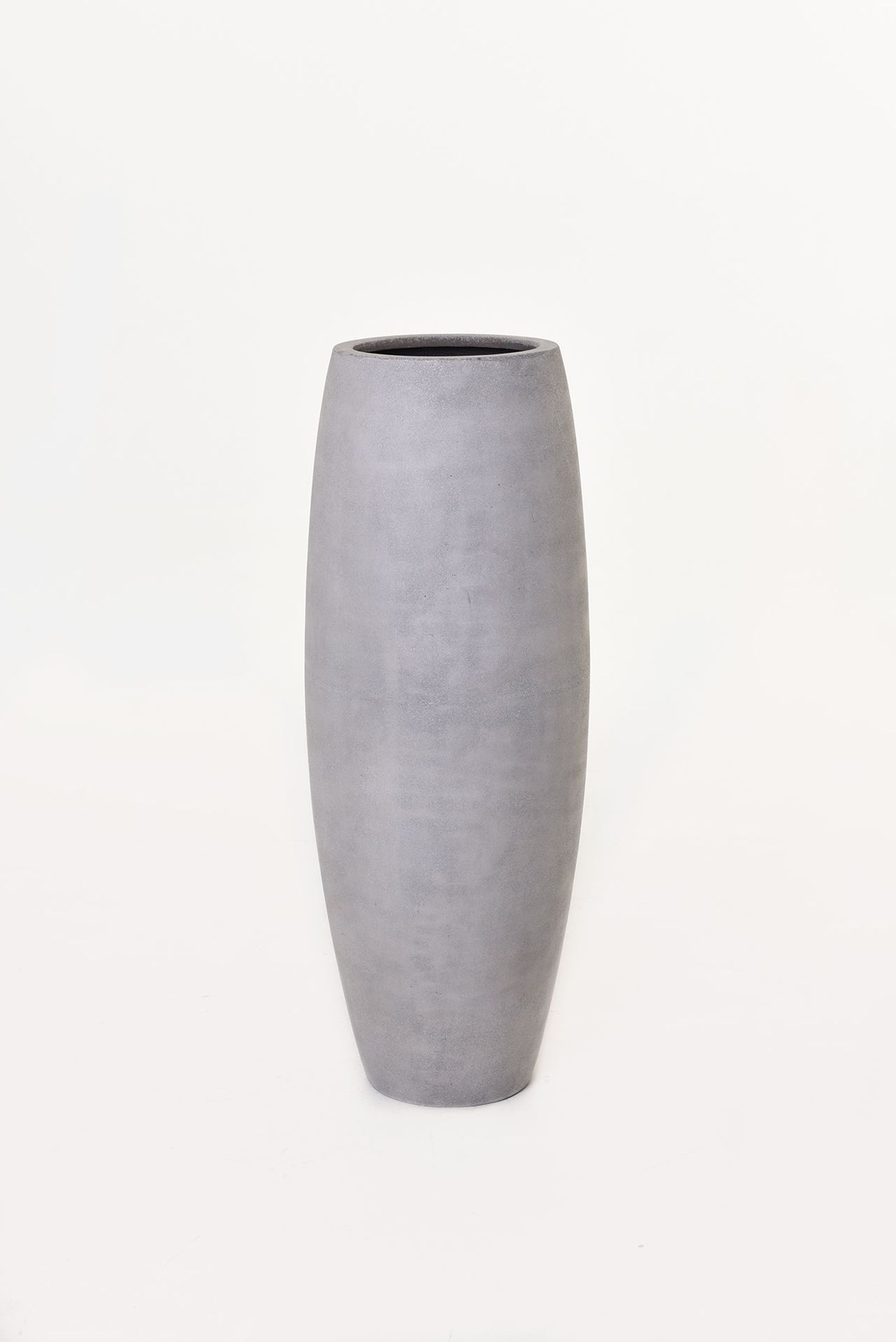 Pflanzkübel Blumenkübel Fiberglas "Magnum", Beton-Design, Grau