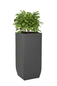 Pflanzkübel Blumenkübel Zink "Linea", Anthrazit