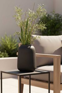 Tischvase MONTI Fiberglas 20x28 cm Anthrazit