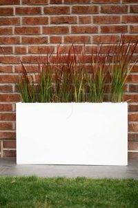 Pflanzkübel Raumteiler Fiberglas Weiß Matt ELEMENTO SLIM Pflanzkübel Raumteiler Fiberglas Weiß Matt ELEMENTO SLIM