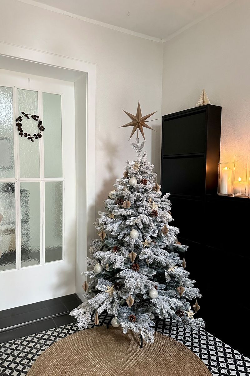 Künstlicher Weihnachtsbaum Nordmanntanne mit Schnee 150 | 2103815036