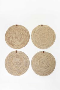 4er Set Tischset Platzset Set Maisblatt ILANA