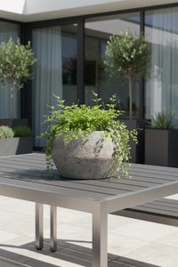 Pflanzkübel Blumentopf Fiberzement BRIGATA Erdgrau