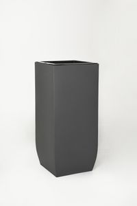 Pflanzkübel Blumenkübel Zink "Linea", Anthrazit