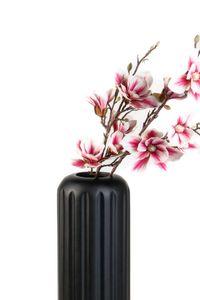 Bodenvase VERTA Fiberglas Schwarz Matt 