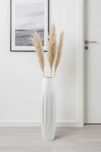 Bodenvase Fiberglas VERTIGA Weiß Matt 