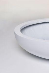 Pflanzschale Blumenschale Dekoschale Fiberglas PLANA Weiß