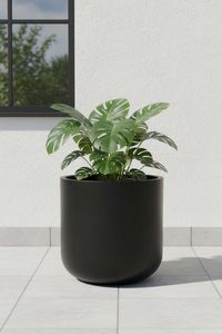 Blumentopf Pflanztopf Fiberglas CHICO Anthrazit