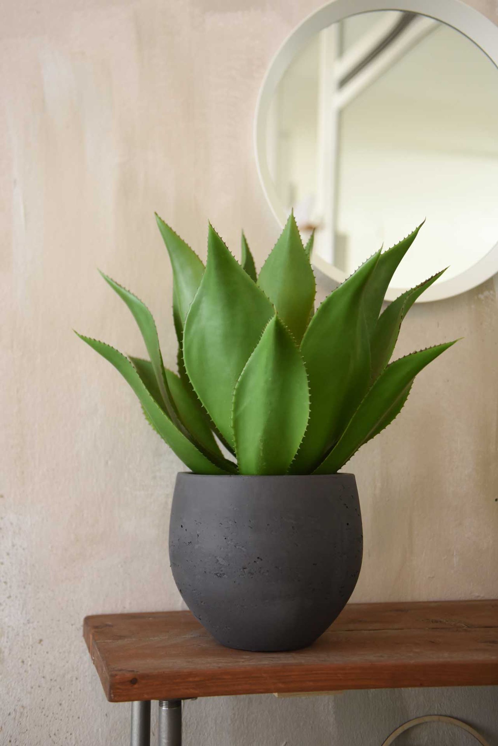Pflanzkübel Blumentopf Fiberglas RAFIOT Anthrazit