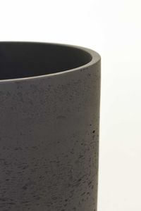 Blumentopf Pflanztopf Fiberglas CHICO Dunkelgrau