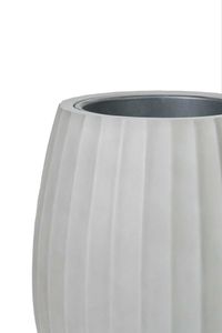 Blumentopf BALAO ARC Fiberglas 39x50 cm Grau