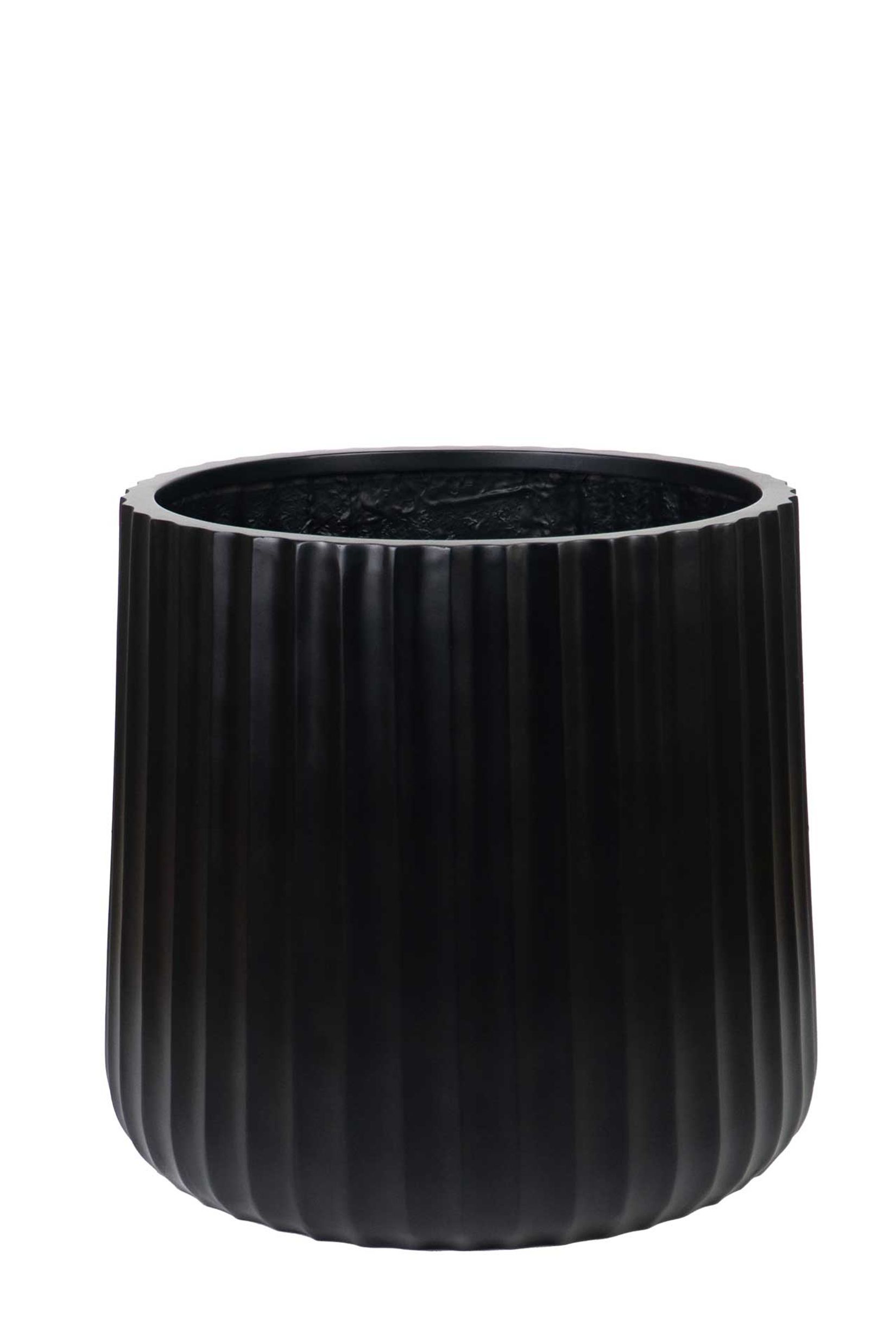 Blumentopf VEKRA Fiberglas 48x50 cm Schwarz Blumentopf VEKRA Fiberglas 48x50 cm Schwarz