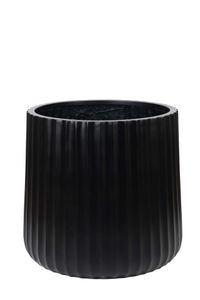Blumentopf VEKRA Fiberglas 48x50 cm Schwarz Blumentopf VEKRA Fiberglas 48x50 cm Schwarz